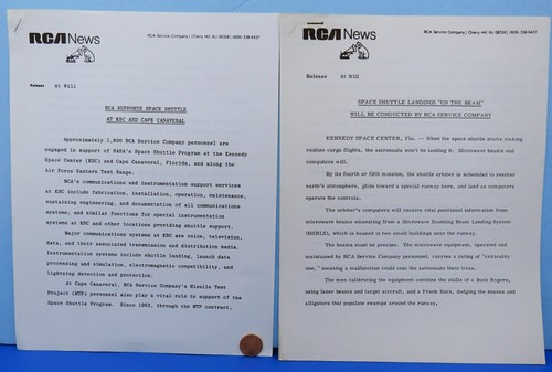 Nasa rca press release - nasa,